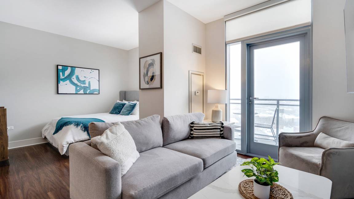 River North Apartment | 55 m² Studio flat ∙ 1 bedroom ∙ 2 guests