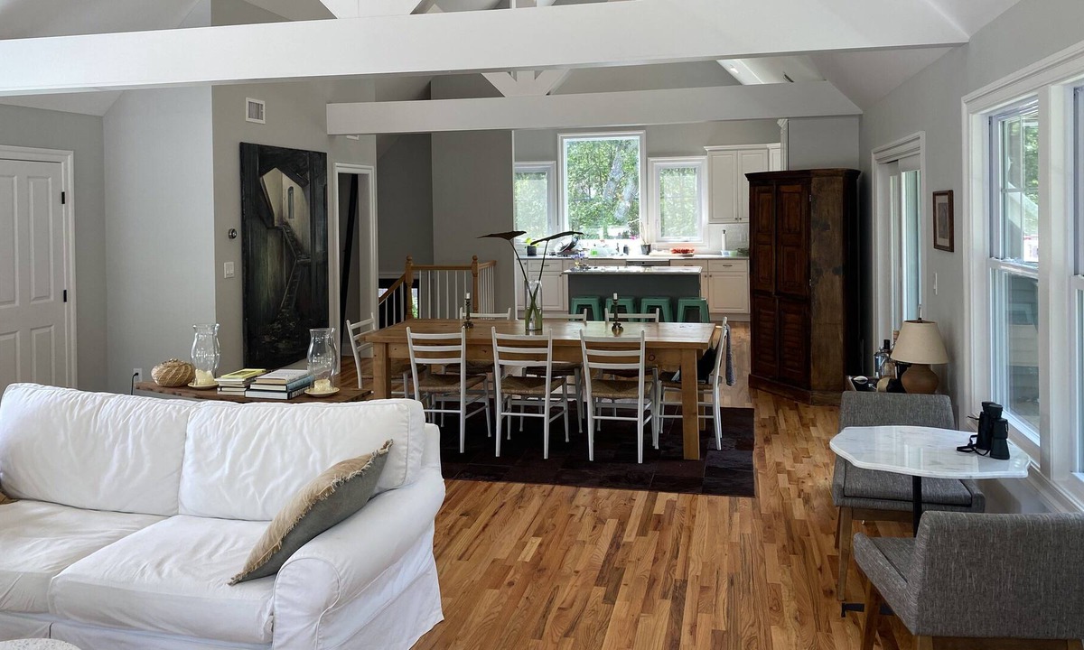 Flanders House | A "tree house", steps from a beautiful crescent beach great for windsurfing