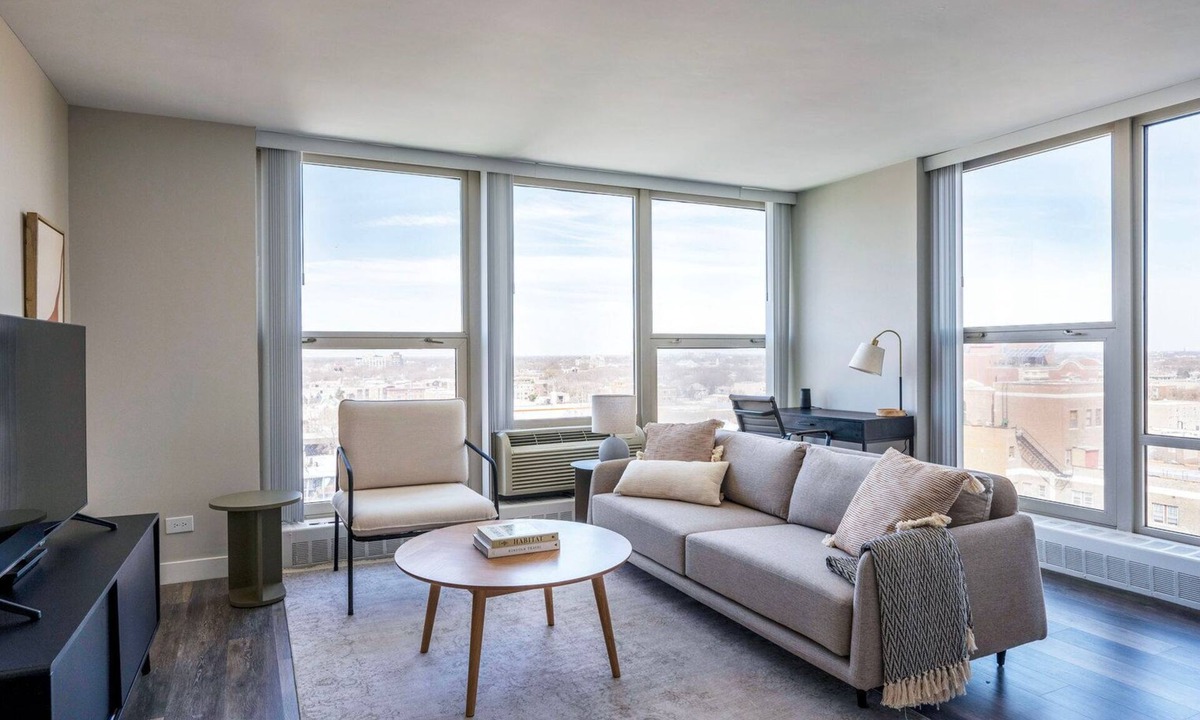 Edgewater Apartment | Deluxe Edgewater 1BR w/Gym, Deck & Lounge, nr L, by Blueground