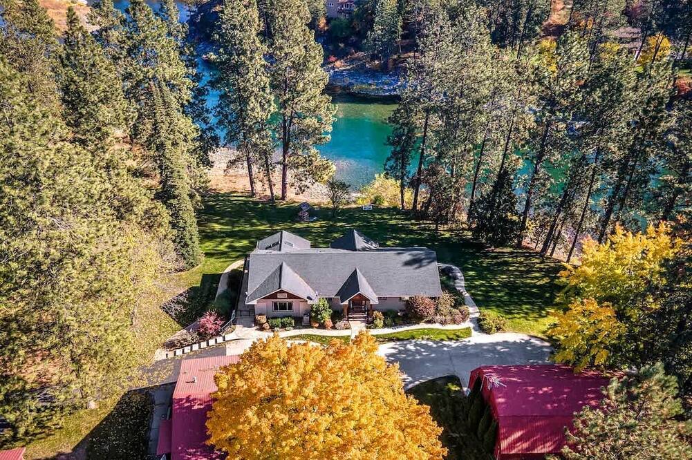 Post Falls Cabin | Luxurious, Riverfront Cabin with Panoramic Views of the Spokane River, in Post Falls, Idaho