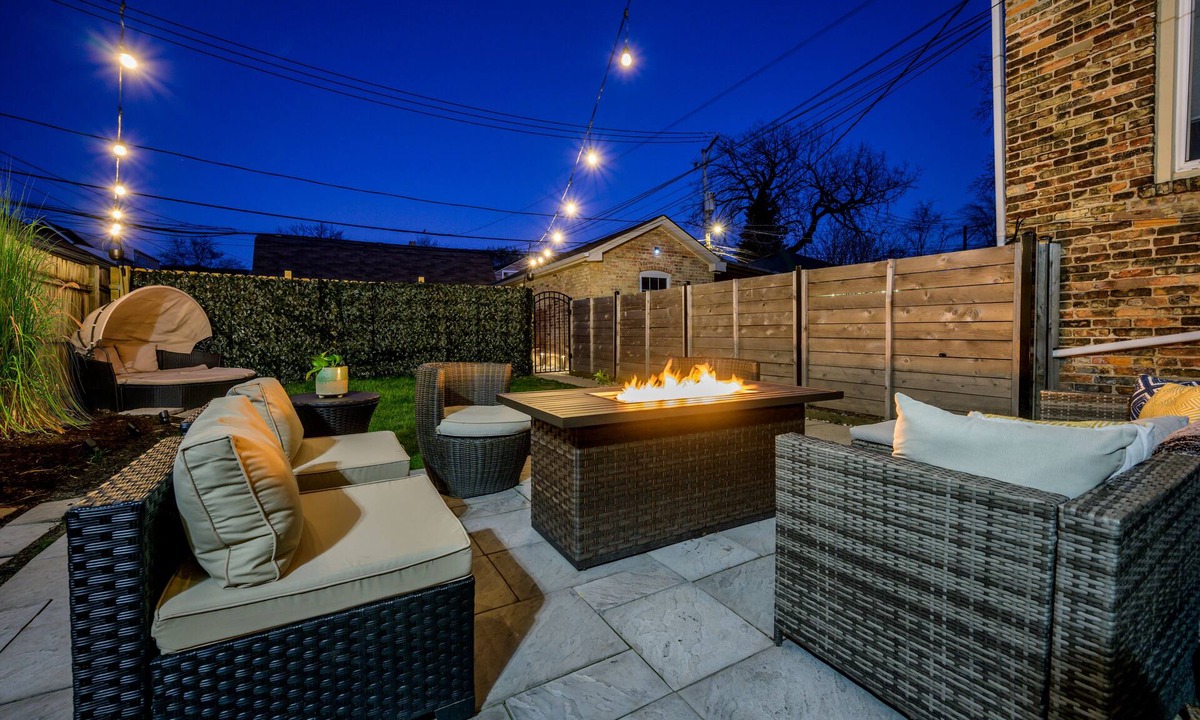 Avondale Apartment | Modern 3-Bed Stay w/Patio, Firepit, & Garage Parking Spot