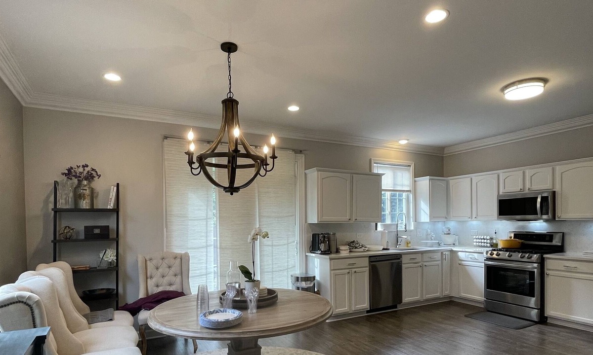 Elgin House | Modern Townhome with a theater room & gym area