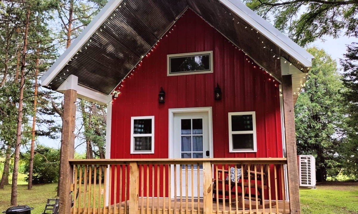 Eleroy Cabin | Peace & Simplicity in a Little Red Cabin on the Farm
