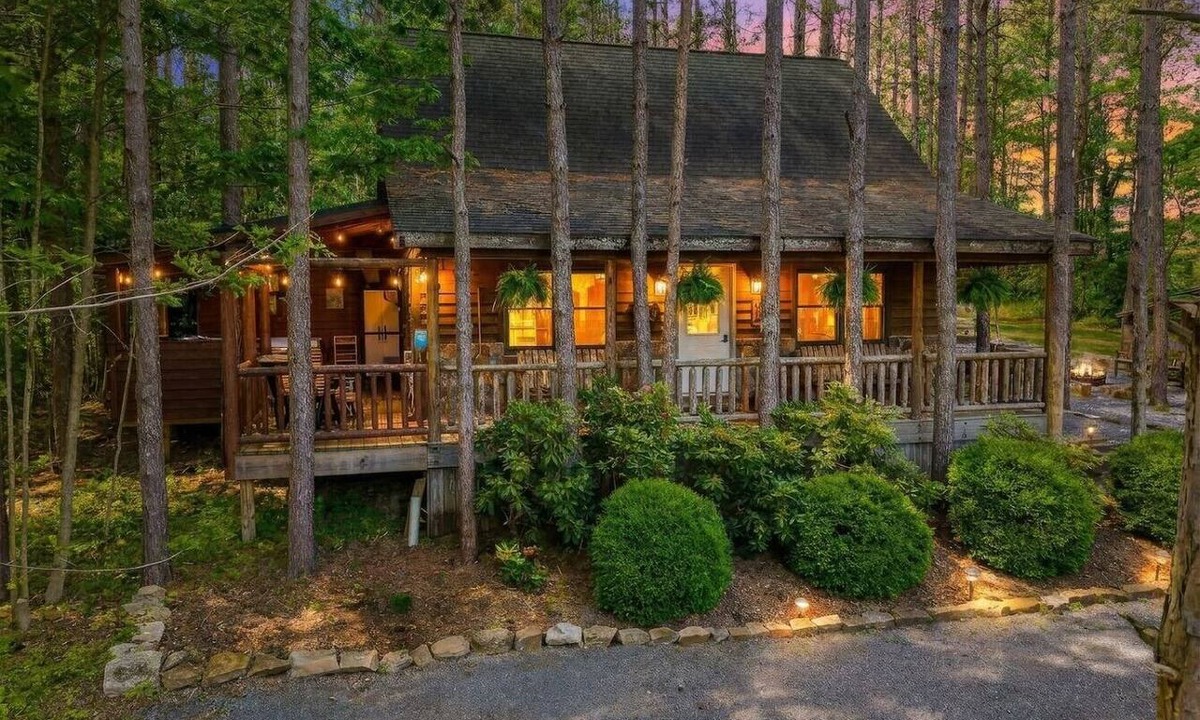 Accident Cabin | Private Pond Access! Covered Hot Tub with TV!