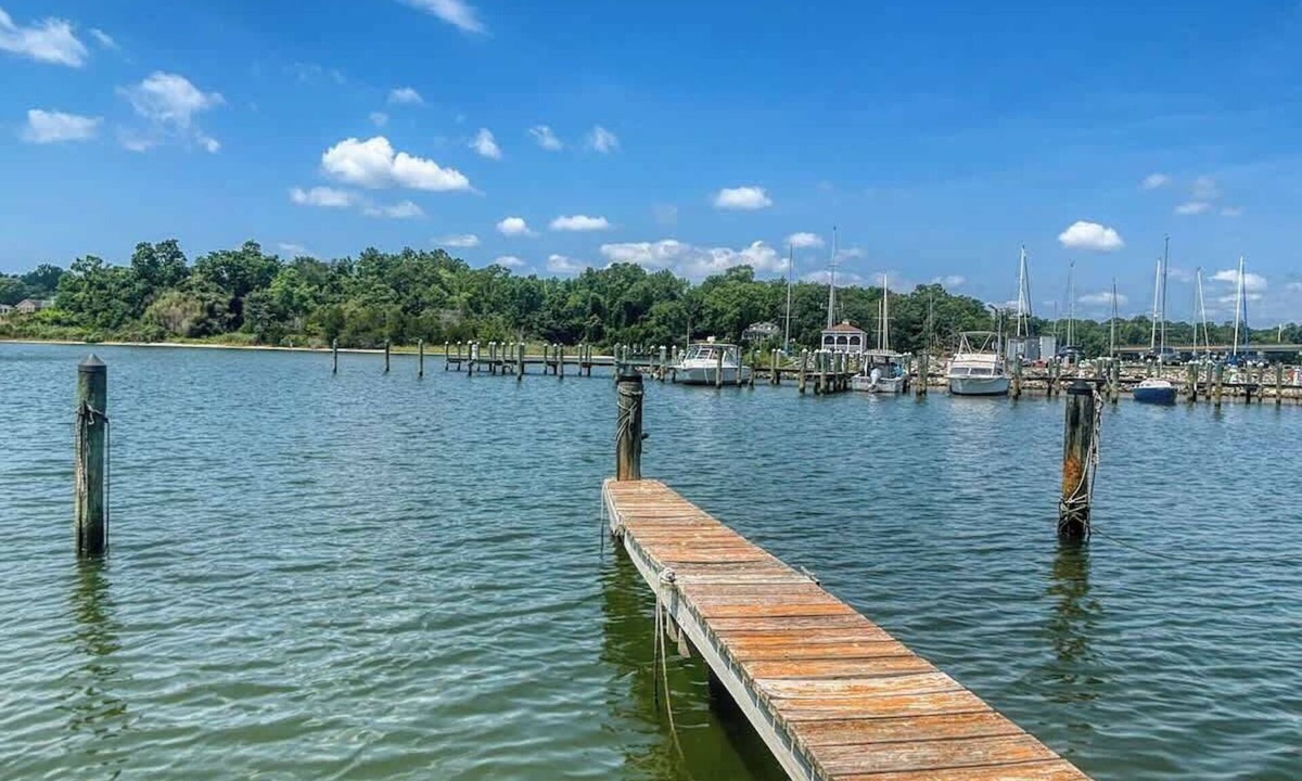 Lexington Park House | Rustic Waterfront 5BD Home with 9 Boat Slips!