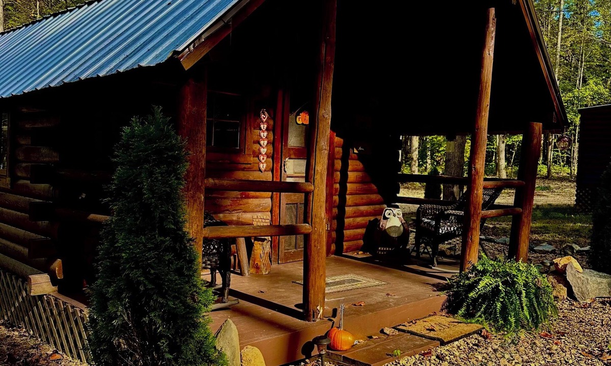 Cosby Villa | The Raven tiny log cabin in The Forest