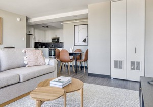 Charming Medical District 1BR w/ Gym + W/D, 1 block to L, by Blueground