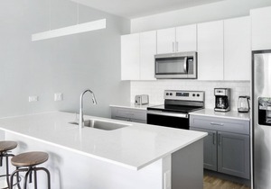 Deluxe Arlington Heights 1BR w/ Gym & W/D, near I-90, by Blueground