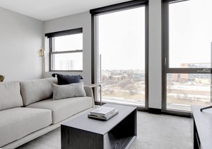 Modern Medical District 1BR w/ Gym & W/D, 1 block to L, by Blueground
