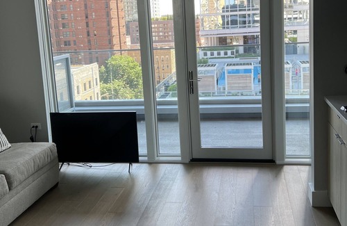 Rush and Division Apartment | Brand New Modern Gold Coast Studio Steps away from the redline! HUGE Balcony!
