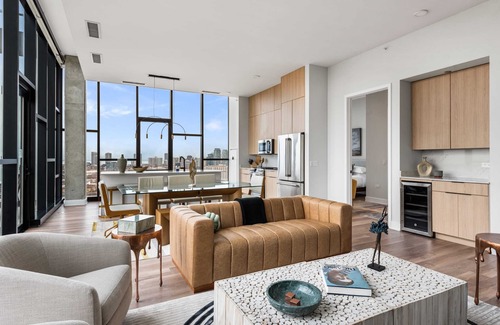 River West Apartment | Luxury 3BR Penthouses + Group Comfort Awaits