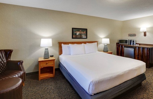 Moline Hotel | Next Mississippi River, Deluxe King Suite, Stoney Creek Quad Cities