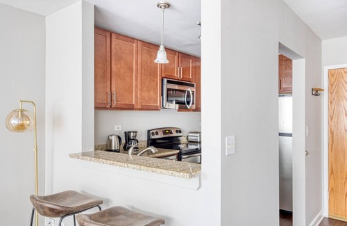 Streeterville Apartment | Upscale Streeterville Studio w/Dog Run & Deck, near Park, by Blueground
