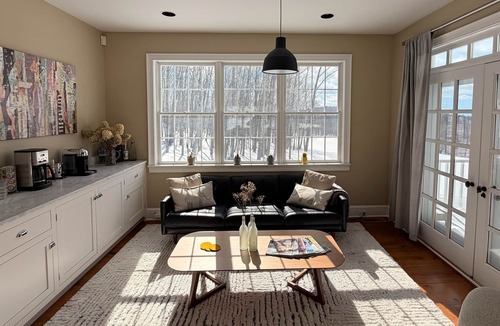 East Chatham House | 120-Acre Private Estate: Heated Pool, Fire Pit, Apple Orchard, Catskills Views