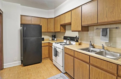 Cragin Apartment | 1BR Contemporary Apt with Laundry Facility
