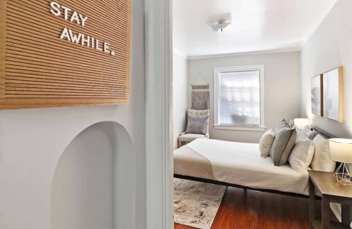 Cragin Apartment | 1BR Contemporary Apt with Laundry Facility