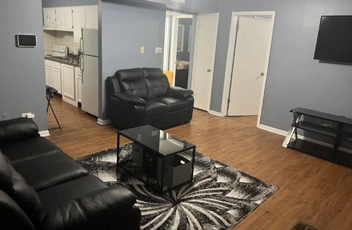 Posen Apartment | 2 Bed 1 Bath Rental balcony Close to Ingalls Hospital