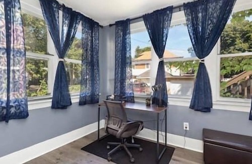 Aurora Apartment | 2BR+Office Apt. Near Metra, I-88 & Naperville