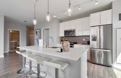 Near North Side Apartment | 2BR Retreat in Downtown + City Skyline Views