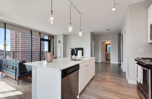 Near North Side Apartment | 2BR Retreat in Downtown + City Skyline Views