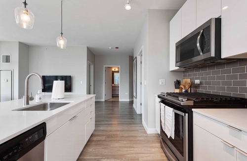 Near North Side Apartment | 2BR Retreat in Downtown + City Skyline Views