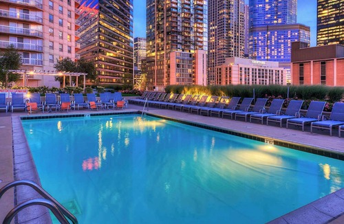 Downtown Chicago Apartment | 52nd Floor MagMile Penthouse VIEWS Fireplace Pool