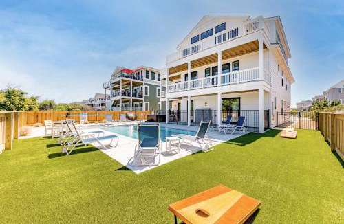 Ocean Sands House | Aftermath - Corolla, Ocean Sands, Oceanfront Luxury, Pool, Hot Tub, Elevator, Rec Room