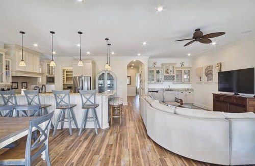 Cherry Grove Beach House | Amen Corner, 7 BR Luxurious Home across street from Beach - Private Pool, Game Room, Gourmet Kitchen, Putting Green