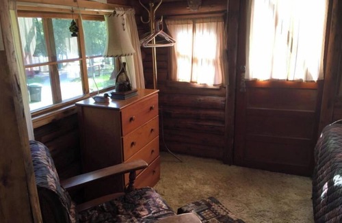 Northome Cabin | Authentic Log Cabin Pet Friendly Northshore Bay Resort Island Lake