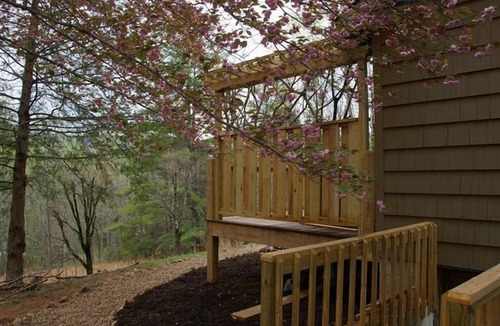 Black Mountain Cabin | Black Mtn.Hideaway: Romantic Mtn.Views, Hot Tub, & Pet Friendly!