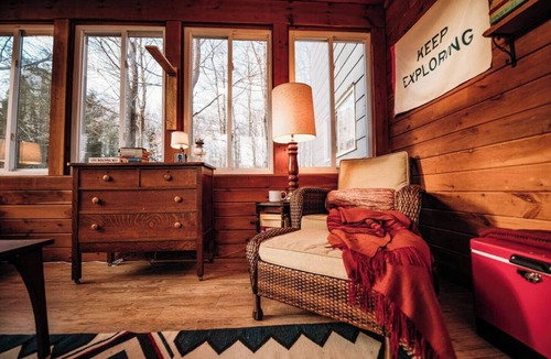 Tobyhanna House | Camp Chicory · 4-Season Porch + Hot Cocoa Bar