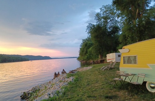 Mitchell House | Camping in a Vintage Shasta Camper with Kayaking!