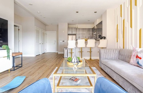 Bayonne Apartment | Creator's Den - 10 Mins NYC/EWR @ The Helix Luxury Apartments