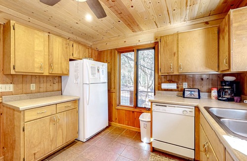 Ellijay Cabin | Dog-friendly, riverfront retreat with game room, washer/dryer, wraparound deck