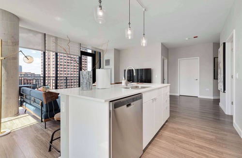 Near North Side Apartment | Downtown 2BR Oasis: Skyline Views + Prime Location