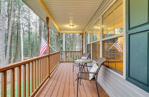 Blakeslee House | Fire Pit, Game Room, Lake, On-Site Stream Poconos!