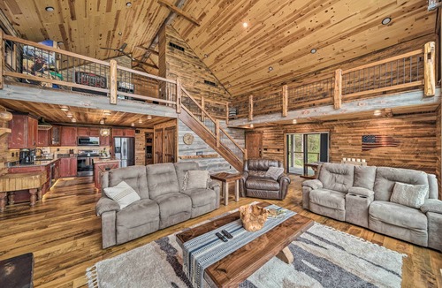 Galena Cabin | Galena Cabin w/Wraparound Porch & Game Room!