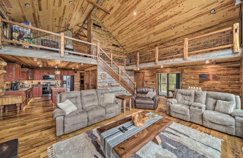 Galena House | Galena Cabin with Wraparound Porch and Game Room!