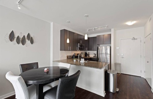 Evanston Apartment | "Joy of Evanston" 1BDR, KING EXEC Suite, pool+Gym