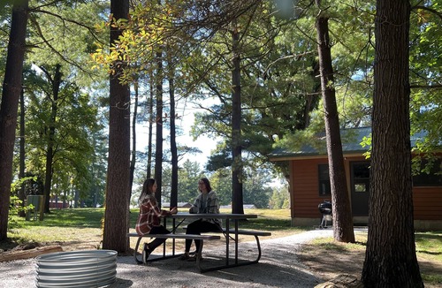 Triumph Cabin | Kishauwau Cabins Dog Friendly [Commanche Cabin] near Starved Rock State Park