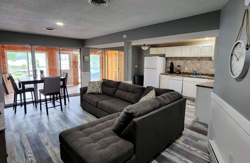Marion Apartment | Lake Front 2-bedroom,1 bath ground floor apartment! Dock and Kayaks included!