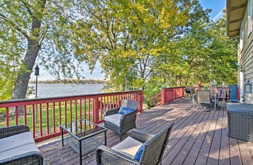 Fox Lake House | Lakefront Home with Game Room, Theater and Dock!