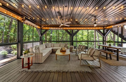 Morganton House | Luxe A-Frame Lodge Golf Hot Tub Blue Ridge