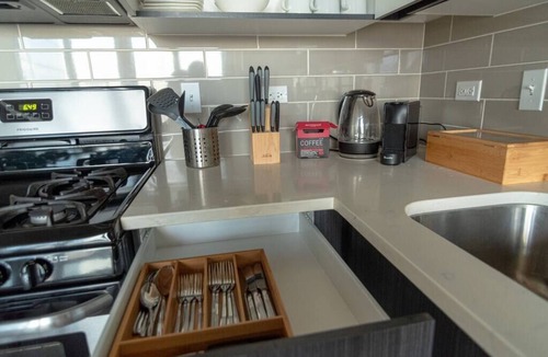 Near South Side Apartment | McCormick Place 2b/2b family unit with optional parking for up to 8 guests
