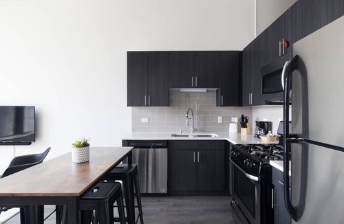 Near South Side Apartment | McCormick Place 2b/2b family unit with optional parking for up to 8 guests