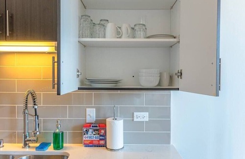 Near South Side Apartment | McCormick Place Skyline view 2b/2b unit with optional parking for up to 8 guests