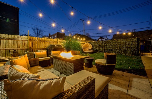 Avondale Apartment | Modern 3-Bed Stay w/Patio, Firepit, & Garage Parking Spot