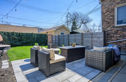 Avondale Apartment | Modern 3-Bed Stay w/Patio, Firepit, & Garage Parking Spot