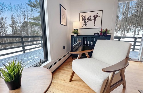 West Stockbridge House | Modern Designer Chalet on 5.5 Private Acres Near Tanglewood