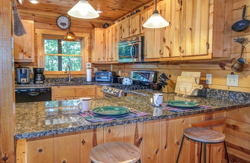 Murphy House | Mountain View Log Cabin w Theater & Game room